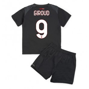 AC Milan Olivier Giroud #9 babykläder Hemmatröja barn 2022-23 Korta ärmar (+ Korta byxor)